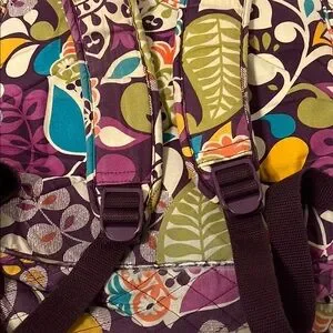 Vera Bradley Quilted Backpack in Plum Crazy (retired pattern) Vera Bradley | Bags | Vera Bradley Quilted Backpack In Plum  main image 4